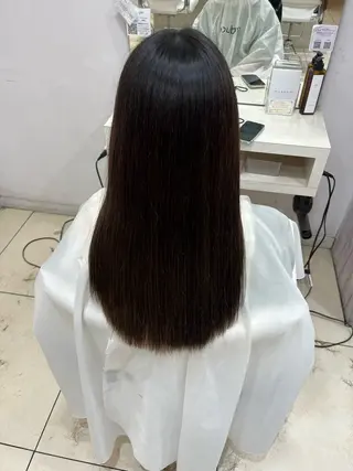 ミディアム 【髪質改善カラー】 あむ·. ⟡ 🖤のヘアスタイル