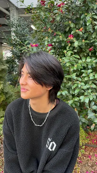 ミディアム メンズ 髪質改善ストレートo rメンズスタイル今岡のヘアスタイル