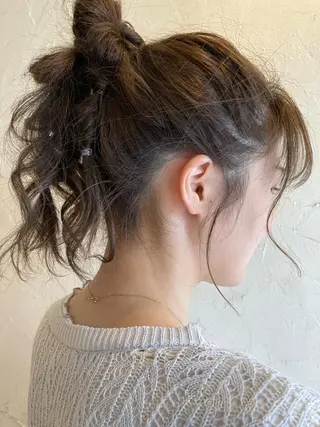 セミロング ヘアアレンジ 🌸栄/髪質改善 透明感/ムラカミ🌸のヘアスタイル