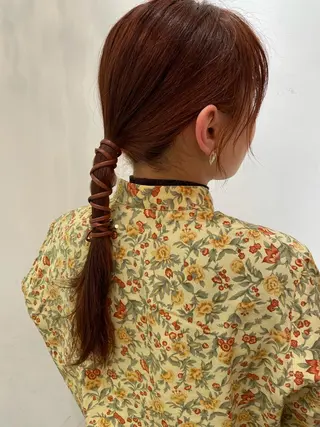 ロング 韓国風パーマ/ヘア セット/店長みづきのヘアスタイル