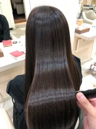 ロング パーマ 須賀 一美のヘアスタイル