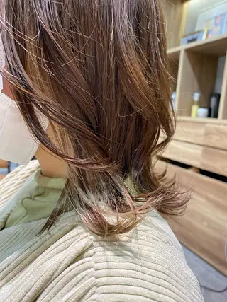 ミディアム 大久保 優香のヘアスタイル