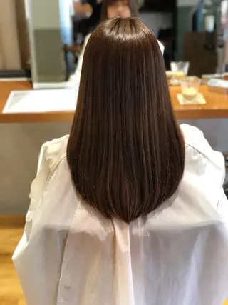 ロング カラー あらい なつみのヘアスタイル