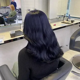 セミロング カラー 透明感ベージュカラー 🪞上野🪞AIのヘアスタイル