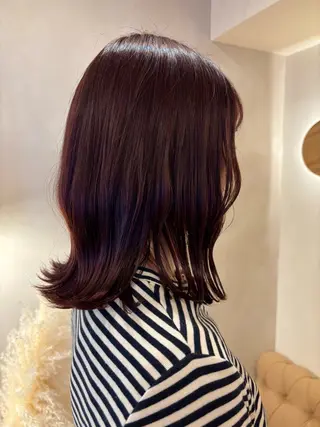 ミディアム シンバヒナノ/パーマ レイヤーカット/ボブのヘアスタイル