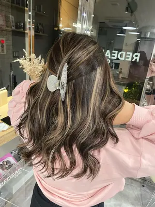 セミロング REDEAL SHIBUYA所属・maya/レイヤー カット/ミインパーマのヘアスタイル