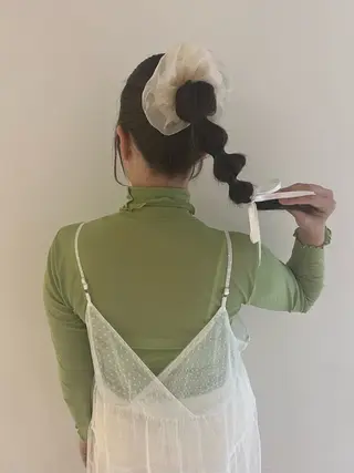 ロング ヘアアレンジ ダブルカラー特化✨ /透明感カラーゆりあのヘアスタイル