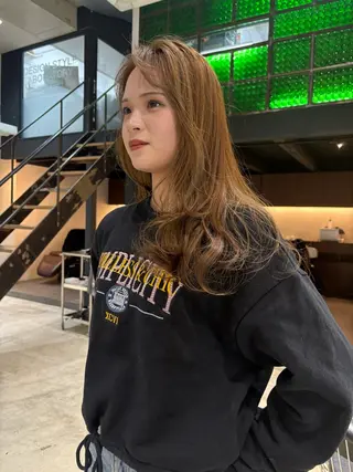 ロング カラー ヘアアレンジ 【海外風カラー】 DEAN/YUYAのヘアスタイル