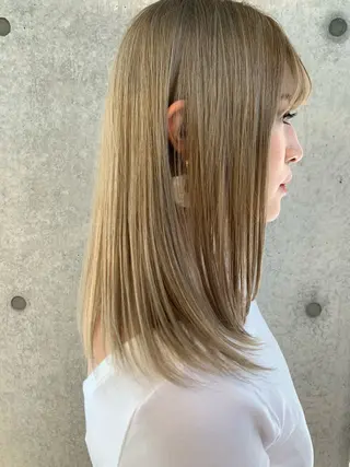 ロング ️💜akari💜 ハイトーン/レイヤーのヘアスタイル