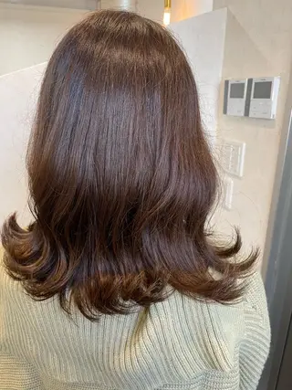 ミディアム 透明感カラー💎 AYAのヘアスタイル