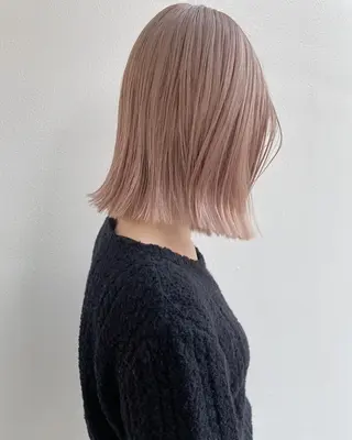 ショート カラー ヘアアレンジ GiseL天神カラー 髪質改善/ブリーチのヘアスタイル