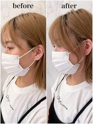 ミディアム 小顔カット/レイヤー 【WiLL】加藤のヘアスタイル