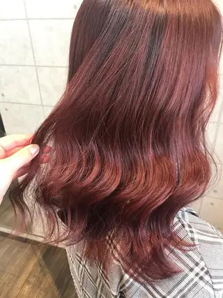 セミロング カラー knock【ノック】所属・烏丸韓国ヘア🇰🇷 ayaka🎀のヘアスタイル