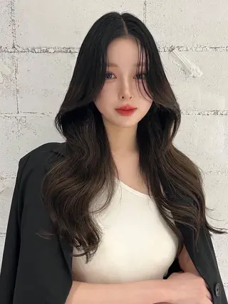 ロング カラー 阿部 瑠斗のヘアスタイル