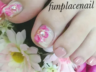 ショート ミディアム セミロング ロング カラー パーマ ヘアアレンジ メンズ キッズ ネイル まつエク nail salon＆school felice所属・フェリーチェ瑞江店 新山のネイルデザイン