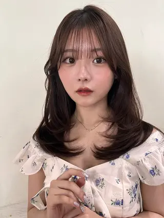 ロング カラー ロングカット/ うる艶カラー/ユイのヘアスタイル