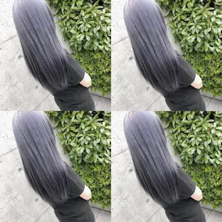 ロング カラー ヘアアレンジ メンズ キッズ 💟Chloe原宿店 🩶ハイトーンのヘアスタイル