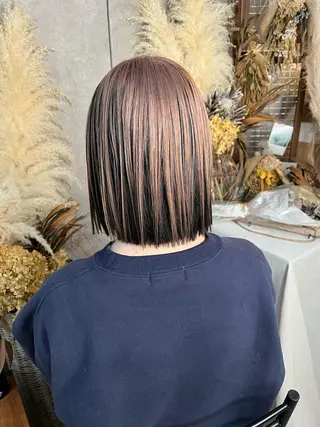 ミディアム エクステ・髪質改善・ ブリーチ・吉田大介のヘアスタイル