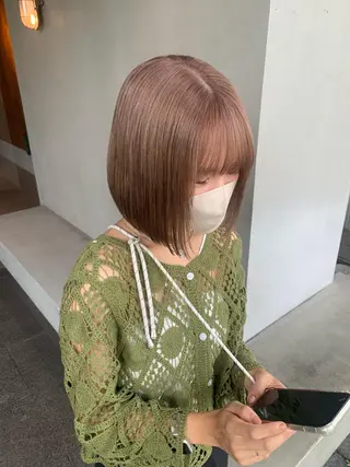 ミディアム カラー ブリーチ/アレンジ 天満/chihiroのヘアスタイル