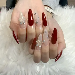 ネイル 🎀nana🫧 ワンホンネイル🎀のネイルデザイン