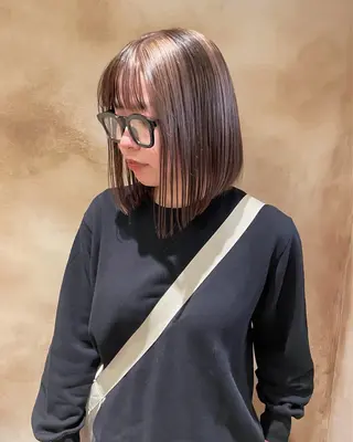 セミロング カラー lot所属・大阪/心斎橋 lot mikuのヘアスタイル