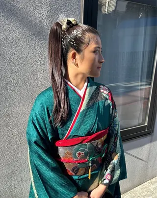 ミディアム MiRI💜地毛級 エクステ✖似合わせ技のヘアスタイル