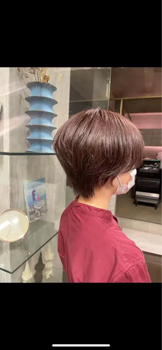 ショート カラー ROBBY所属・松井美樹/似合わせ ガーリー・韓国のヘアスタイル