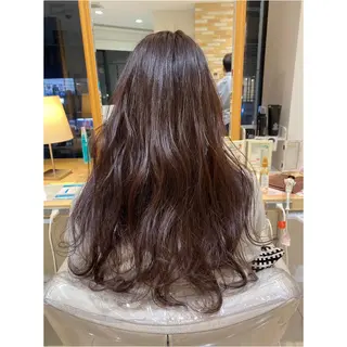 ロング パーマ 髪質改善/透感カラー 山下輝人のヘアスタイル