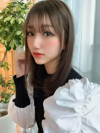 セミロング カラー 美髪/カラー 美容院🌈渡辺隼也のヘアスタイル