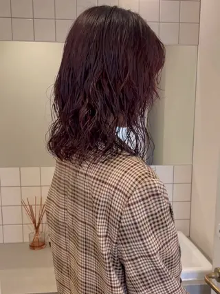 ミディアム ボブカットモデル/パ ーマ/harunaのヘアスタイル