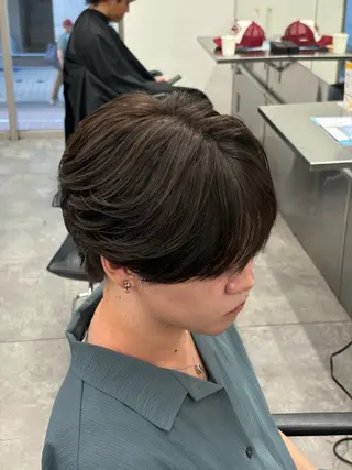 ミディアム カラー パーマ メンズ メンズパーマ特化 🔥韓国ヘア職人🔥のヘアスタイル