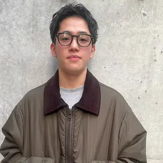 ショート パーマ メンズ 南堀江🌿パーマ Tetsu【テツ】のヘアスタイル