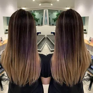 ロング カラー レイヤーカット/ 艶カラー/RYOMAのヘアスタイル