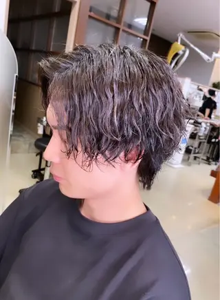 パーマ メンズ 田村 柊真のヘアスタイル