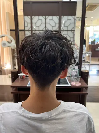 ショート パーマ メンズ AROH  men's cut&men's perm 船橋店所属・🧊メンズ特化🧊 高木航希のヘアスタイル