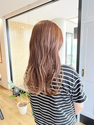 ロング カラー 堀 望美のヘアスタイル