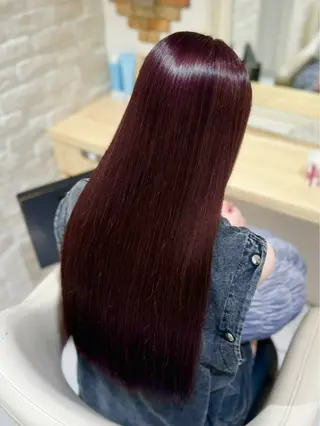 ロング ハイトーンカラー 髪質改善カラーノトのヘアスタイル