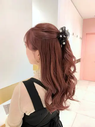 ミディアム カラー 韓国ヘア/レイヤー/ 顔まわり/りょーとのヘアスタイル