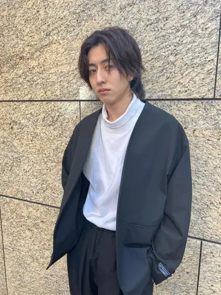 ショート パーマ メンズ メンズカット曲がる 縮毛矯正佐々木タクマのヘアスタイル