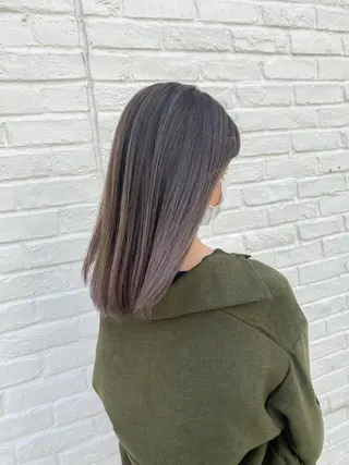 セミロング カラー 海外デザイン🇺🇸 石渡諒太のヘアスタイル