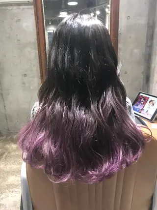 ロング カラー パーマ ヘアアレンジ メンズ キッズ ネイル マツエク・マツパ サロンドミルク 原宿のヘアスタイル