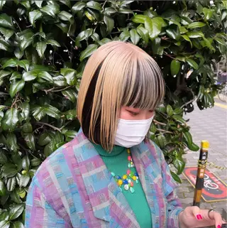 ショート カラー ワンホンヘア ケラチン/Kaitoのヘアスタイル