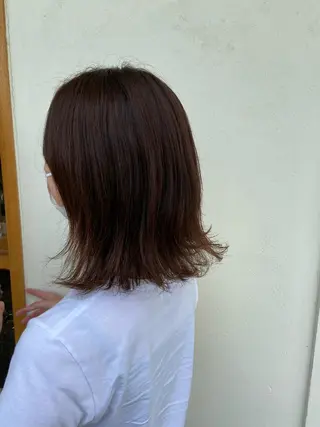 ミディアム 清原 里菜のヘアスタイル