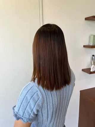 ミディアム りな/ツヤカラー/ 豊橋美容院のヘアスタイル