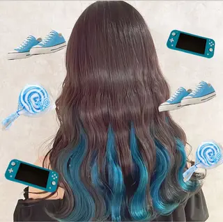 カラー 渋谷:インナーカラー ／🍒エリカ🍒のヘアスタイル