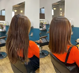 ミディアム 福島 和弥のヘアスタイル