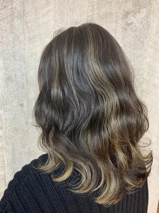 セミロング カラー 🇰🇷韓国ヘア 🇰🇷ナミユウのヘアスタイル