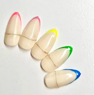 ミディアム ネイル RIONnail(リオンネイル)所属・RIONnail Yurikaのネイルデザイン