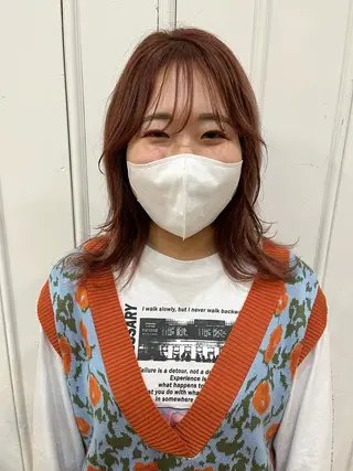 ミディアム GO TODAY シェアサロン 表参道Flos店所属・nishi fuyumiのヘアスタイル