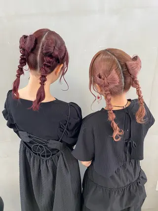 セミロング ヘアアレンジ 岩田 /ヘアアレンジのヘアスタイル